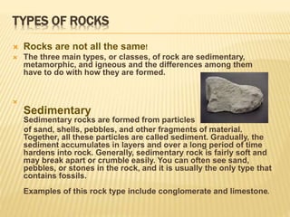 Types And Example For Rocks Rock cycle | PPTX