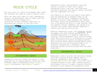 Rock cycle | DOCX