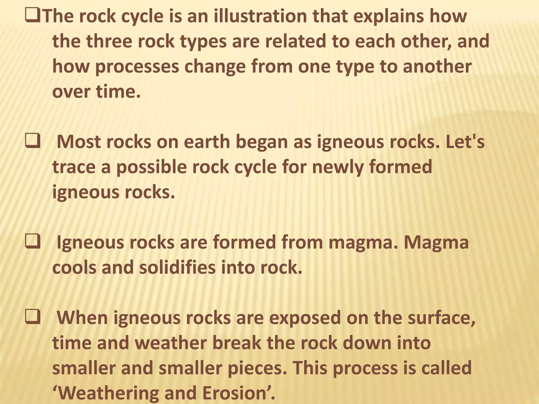 rock cycle and metamorphic rock | PPTX