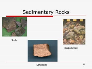 Sedimentary Rocks Shale Conglomerate Sandstone 