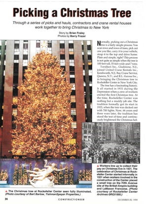 Picking the Rockefeller Center Christmas Tree