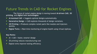 rocket role of cad in rocket emgine design | PPTX