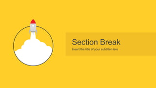 Section Break
Insert the title of your subtitle Here
 