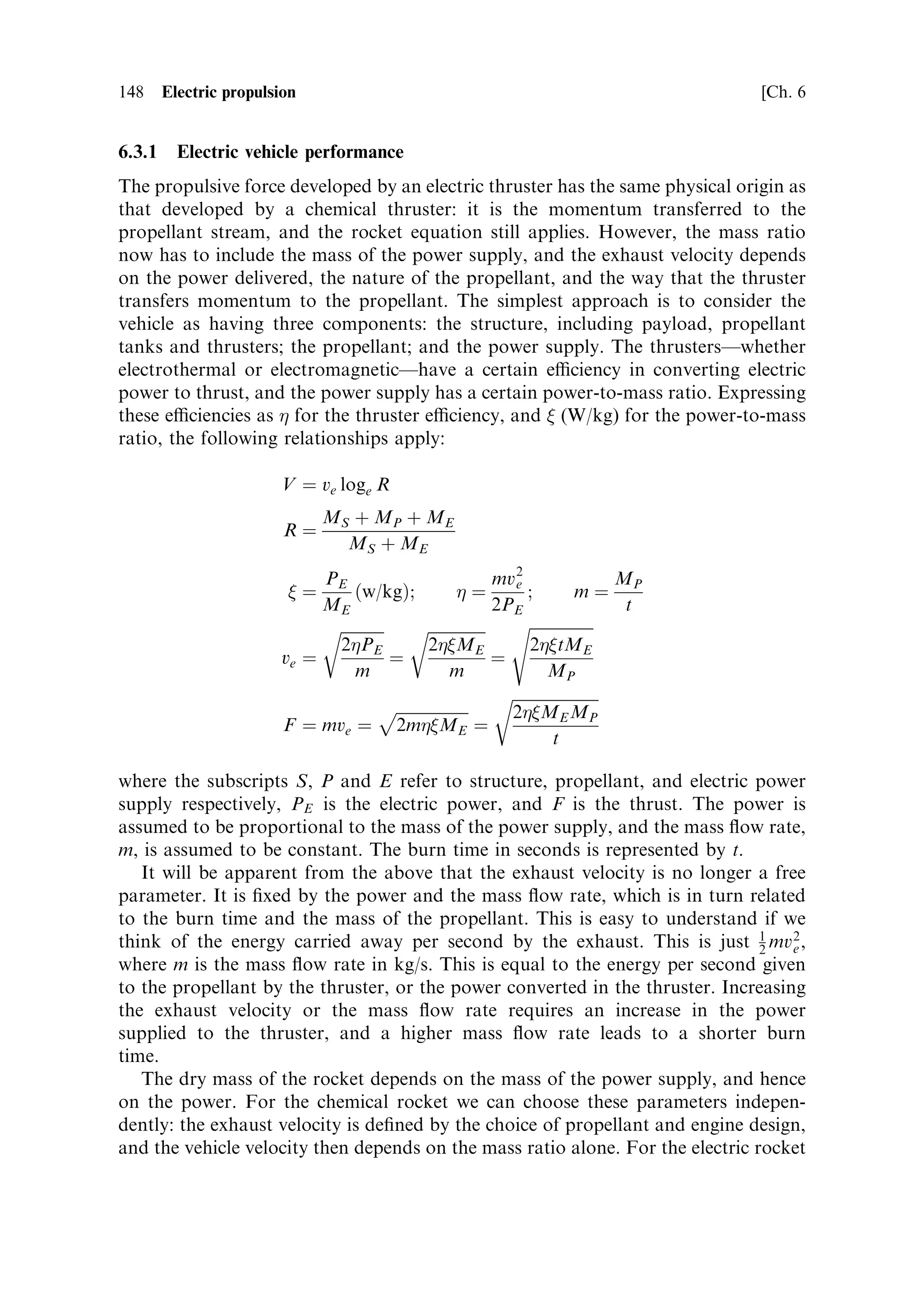 Sec. 5.8 ]                                     5.8 Actual launch vehicle trajectories   139

part of the vacuum trajectory. The most common case is the launch of a
geostationary satellite, which must be in an orbit coplanar with the equator.



5.8     ACTUAL LAUNCH VEHICLE TRAJECTORIES

There is a variety of launch vehicle trajectories ranging from simple launches with
solid-fuelled rockets to those of highly sophisticated vehicles with advanced guidance
programmes. The trajectory can also vary for the same vehicle, depending on the
purpose. Here we shall consider only a few examples to illustrate the considerations
elaborated earlier.

5.8.1    The Mu-3-S-II launcher
This is a simple solid fuelled Japanese launch vehicle, which has been used to place
satellites of about 0.5 tonne into a circular 550-km orbit, from the launch range near
Uchinoura, in southern Kyushu. It was developed by the Institute of Space and
Astronautical Science, to launch scienti®c satellites, and is now superseded by the
M5 rocket (see Appendix 2). The inclination of the orbit is 33 , given by the latitude
of the launch site; the right ascension of the ascending node follows from the time of
injection. This launcher, now obsolete, is considered here because it illustrates some
of the basic trajectory concepts described above.
   The Mu-3-S-II launcher is remarkable in that there is no vertical segment; instead,
the launcher is guided by a rail on the launch tower into a ¯ight path with an initial
71 inclination. This breaks all the dynamical rules, but is necessary due to the
densely populated nature of the Japanese coast. The ®shing village of Uchinoura is
only a few kilometres away, and the inclination of the ¯ight path is chosen to ensure
that even the most dramatic failure will not result in parts of the rocket falling on the
land. The rocket has to be robust in order to survive the aerodynamic forces. The
Mu is a very conservative design, and is highly reliable, having launched some 20
satellites successfully, with no failures.
   In Figure 5.10, the launch sequence is shown in the form of curves for the velocity,
acceleration and altitude, as functions of time. The Mu is a simple three-stage solid
propellant rocket with two strap-on boosters. The boosters and the main motors all
have cog-shaped charge voids to produce roughly constant thrust.

First stage
The main motor and the solid boosters both ignite at time zero, and the boosters
burn for 30 seconds, and separate at zero ‡ 40 seconds. The e€ect can be seen in
Figure 5.10 as a dip in the ®rst-stage acceleration curve at about 35 seconds. The
dynamic pressure and pitch angle are shown in Figure 5.11. Maximum dynamic
pressure occurs at 30 seconds. Note how the pitch angle is raised while this peak is
passed, in order to reduce the angle of attack, while the thrust decreases as the
boosters burn out. The rocket then pitches over under thrust vector control until the
 