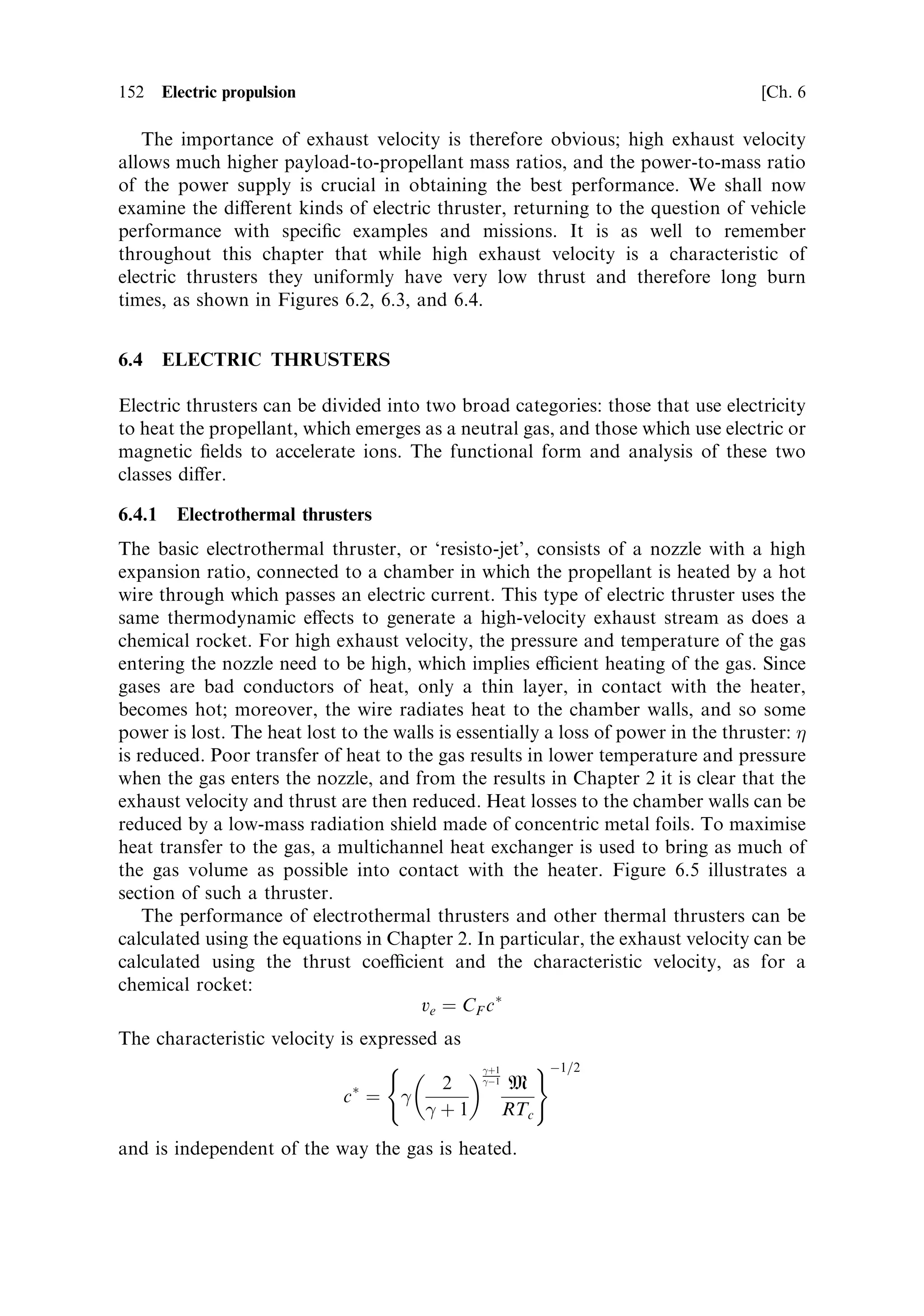 Sec. 5.8 ]                                                     5.8 Actual launch vehicle trajectories               143

with apogee at 36,000 km. The acceleration is very slow, and never exceeds 1.75 g.
The objective is to build up sucient velocity to enter GTO. The rocket passes its
maximum altitude at about 500 seconds and enters a `dog-leg' manoeuvre during
which some of the potential energy gained by early burning of fuel is converted to
kinetic energy. The injection point is at a lower altitude of around 190 km. During
the ®nal stages the vehicle is accelerated both by the high exhaust velocity cryogenic
engine and by gravity. This whole trajectory is designed to minimise gravity loss and
to give maximum kinetic energy during the long burn of the third stage. Since the
®nal orbit will be at geostationary altitude, there is no need for the initial injection
point to be high. This approach is closer to the lunar launch strategy outlined above,
with a low injection point to minimise gravity loss and potential energy require-
ments, and with no requirement of restart capability.


5.8.3                Pegasus
A contrasting ¯ight path is adopted by the Pegasus small launcher, which is carried
to signi®cant altitude by an aircraft and launched horizontally. This uses the lift of
the aircraft wings to gain the initial altitude and so reduce the expenditure of rocket
propellant; being above the densest part of the atmosphere reduces drag and
dynamic pressure. A further advantage is the ability to launch from anywhere,
provided there is a suitable air®eld nearby. The Pegasus parameters are illustrated in
Figure 5.13.

First stage
The three-stage Pegasus is slung below a Lockheed L1011 aircraft and carried to an
altitude of 11.6 km. It is then dropped from the aircraft, and glides for 5 seconds




                                                            Altitude
      Flight path angle (deg Â 10)




                                                                                                   Velocity (m/s)




                                     Velocity
             Altitude (km)




                                                                       Flight path angle




                                                          Time (s)
                                         Figure 5.13. Pegasus dynamic parameters.
 