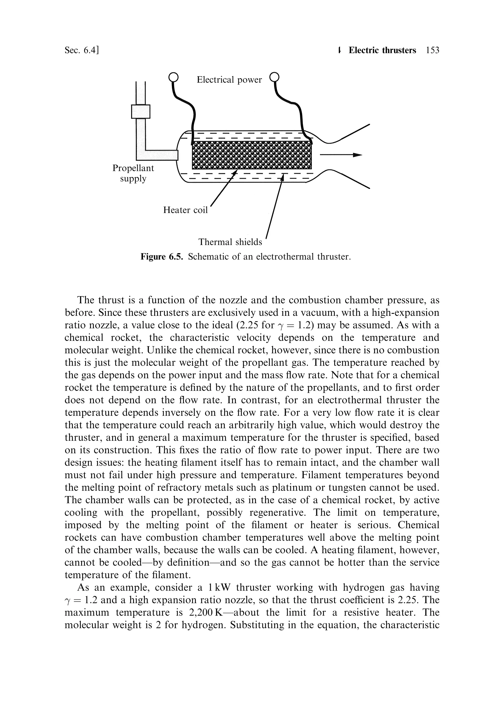 144   Launch vehicle dynamics                                                     [Ch. 5

before ®rst-stage ignition. For the whole of the ®rst-stage burn it gains altitude and
velocity as a hypersonic aircraft, passing through the maximum dynamic pressure
after about 40 seconds. At this altitude the atmospheric pressure is of course much
lower than at sea level, and the dynamic pressure at peak is therefore only 48.8 kPa.
The ¯ight path angle is initially a few degrees, and rises, after maximum dynamic
pressure, to reach 33 by the end of the ®rst-stage burn. The Pegasus gains velocity
rapidly, reaching Mach 7.9 (2,300 m/s) by the time the ®rst stage burns out after 76
seconds.

Second and third stages
Second-stage ignition takes place after 95 seconds, and both velocity and altitude
increase until burn-out at 166 seconds. The vehicle then coasts until 594 seconds.
During this coast phase, kinetic energy obtained by early burning of fuel is converted
into potential energy. As the altitude increases to the required orbital insertion value
(in this case, 740 km), the velocity drops from 5,469 m/s to 4,564 m/s. The third stage
then ignites to generate the required insertion velocity of 7,487 m/s.
    The Pegasus is an example of new launchers exploiting modern technology and
®lling a niche in the market, in this case for small satellites. The guidance throughout
uses sophisticated control algorithms which constantly monitor the velocity and
¯ight path and readjust the pitch angle to ensure optimum insertion. The high-
altitude launch reduces dynamic pressure, and the low pitch angle throughout
maximises horizontal velocity. Burning the fuel early and coasting to orbital
altitude is a further eciency gain.
    Reviewing the other launchers, it is obvious that the ®rst stages are very heavy,
and in general burn out quite low in the atmosphere; boosters typically separate at
about 30 km. The velocity is not very high because the ¯ight is near vertical and
because of atmospheric drag, and for these reasons it is inecient to use a rocket to
reach this altitude. The use of an aircraft is better, because lift is a very much more
fuel-ecient way of gaining altitude than is thrust, and to launch Pegasus in this way
is therefore a very sensible approach. Neither the velocity nor the altitude at launch
are as large as can be achieved with boosters, but the saving is still considerable.
Aircraft are, of course, not large enough to launch very big rockets, and can
therefore only be used with small launchers.
 