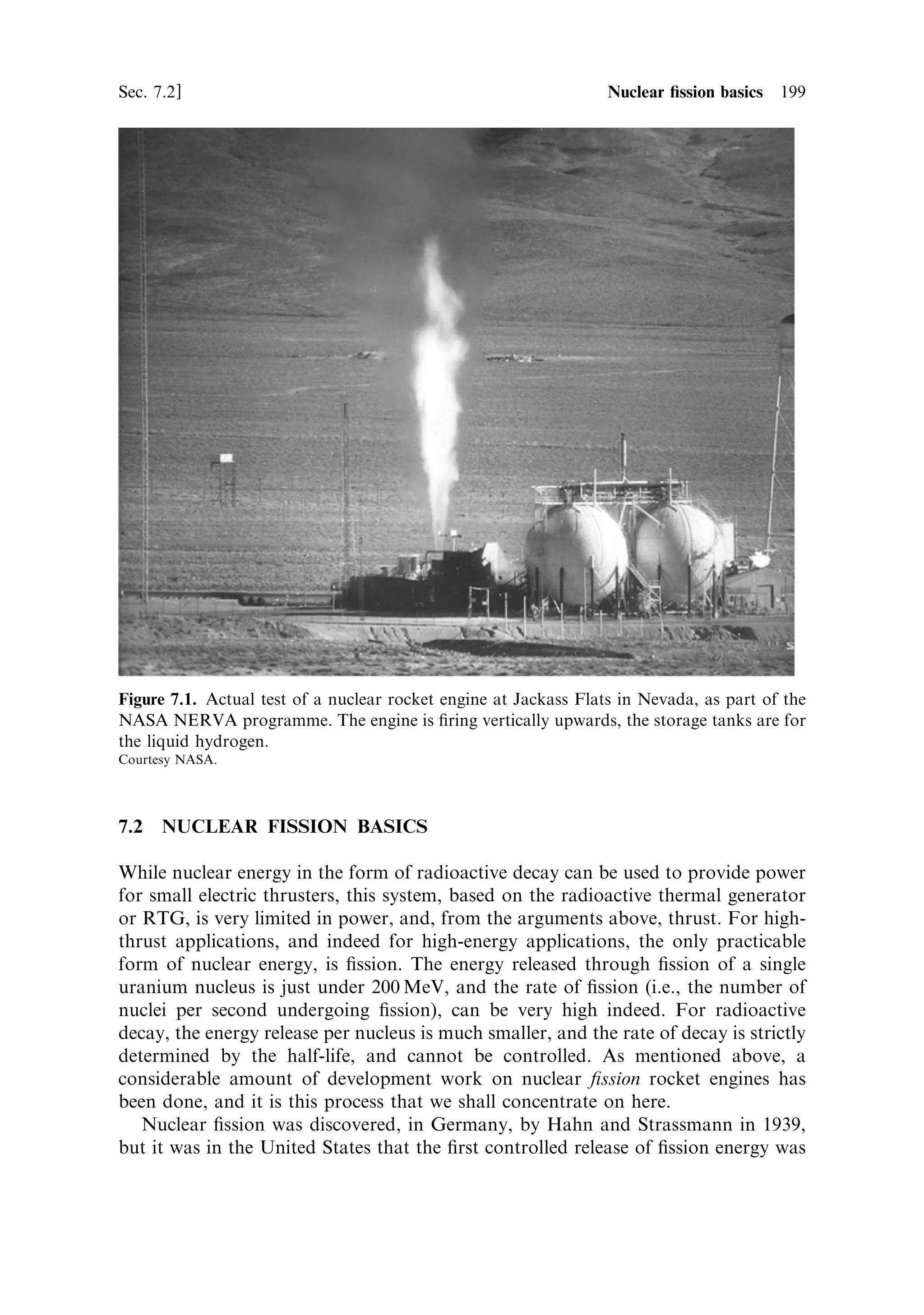 Sec. 6.9 ]                                          6.9 Applications of electric propulsion    189

                                Propellant multiplier and velocity ratio



             Multiplier




                                         Velocity ration …V=ve †
Figure 6.26. The propellant eciency as a function of the ratio of the vehicle velocity to the
exhaust velocity. The eciency is here described as the fuel multiplier, because it allows a direct
calculation of the quantity of propellant needed for any manoeuvre, if the exhaust velocity and
the payload mass are known.


6.9.1    Station keeping
Here a typical satellite will carry sucient control propellant to produce a total
velocity increment of 500 m/s for station keeping. If this is provided by hydrazine
thrusters with an exhaust velocity of 1,000 m/s, the ratio of propellant mass to total
vehicle mass is 0.39; 40% of the mass of the satellite is propellant. If a Hall thruster
with an exhaust velocity of 15 km/s is used, then the propellant is only 3.3% of the
total mass of the satellite, and more than 90% of the propellant mass can therefore
be saved. This reduces launch costs (at $20,000±30,000 per kg), or allows a larger
satellite to be launched for the same cost. For an electrostatic propulsion system with
an exhaust velocity of 30 km/s, the propellant mass drops to 1.6%. Note that once
the exhaust velocity becomes much larger than the velocity increment, the saving in
propellant mass decreases pro rata.
   This crude calculation ignores the mass of the power supply, and no reference has
yet been made to the power level required by the thruster. The power depends on the
available burn time and the required thrust. Clearly, if the thruster requires a longer
burn time than the time taken to restore the satellite to its proper orbit, then it will be
incapable of carrying out the necessary station keeping. As a rough guide, the total
burn time should be less than one half real time. In the case of station keeping,
around 50 m/s of velocity change is needed each year, and so the burn time should be
 
