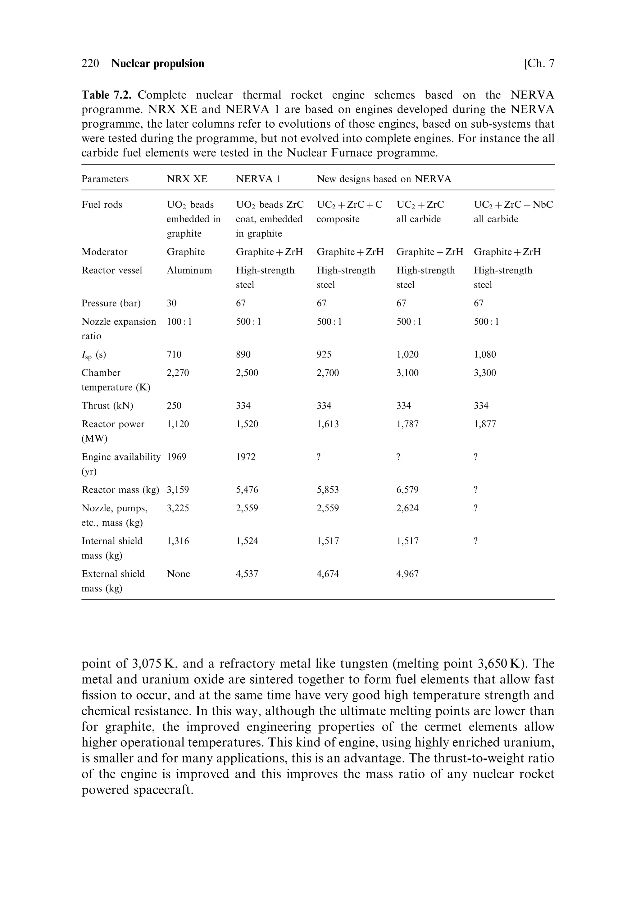 Sec. 7.8 ]                                        7.8 Prompt and delayed neutrons   211

by pure moderator material. Neutrons di€using out of the core proper, can di€use
back again, after spending some time scattering o€ the nuclei in the external
moderator. Of course, not all the neutrons entering this external moderator will
return to the core; but some will, and so help to sustain the chain reaction. A core
®tted with this external moderatorÐcalled a re¯ector, can be held critical for a
smaller load of ®ssile material, an obvious advantage. Nearly all reactor cores are
®tted with a re¯ector in this way, to reduce the amount of expensive U 235 needed to
maintain criticality. It will perhaps be obvious that a thickness of re¯ector about
equal to the di€usion length will have the optimum e€ect, and increasing it much
beyond this will have little additional bene®t. The re¯ector also has a bene®cial e€ect
on the density distribution of neutrons in the core. For a bare core, the neutron ¯ux
near the edge will be reduced, because of neutrons leaking out; this reduces the
amount of ®ssion going on near the edges. The re¯ector will return some of these
neutrons, and so make the ¯ux distribution in the reactor more even. Since the local
power density depends on the neutron ¯ux, this means a more even distribution of
power density throughout the core.
   While for ground-based reactors the re¯ector is simply a passive element in the
construction, it has a much more active role in space reactors, as a control element.
Since the neutron ¯ux in the core depends partly on the neutrons scattered back by
the re¯ector, ability to change the eciency of re¯ection will enable control of the
neutron ¯ux. This reduces the necessity for internal control rods, which are
inconvenient in a space reactor. Because space reactor cores are small, a variable
external re¯ector is a much simpler way of controlling the neutron ¯ux in the core,
and hence the power level, making internal control rods unnecessary.


7.8   PROMPT AND DELAYED NEUTRONS

The control of the neutron ¯ux would be very dicult if it were not for delayed
neutrons. Since ®ssion is a nuclear process, the release of the neutrons takes place on
a very short timescale indeedÐcompatible with the nuclear dimensions. The time
between one ®ssion and the next, therefore, depends on the journey time of the
neutronsÐuntil they strike another ®ssile nucleus. This means that the timescale for
increasing the neutron ¯ux throughout the reactor depends on the neutron transport
time. The neutrons travel in a convoluted path, scattering o€ the moderator and fuel
nuclei; nevertheless, the transit time, depending on the amount of moderator present,
cannot be longer than a few milliseconds, and much shorter for an un-moderated
reactor where faster neutrons mediate the ®ssion. Thus, an increase in re¯ection, or
the withdrawal of a control rod, would be accompanied by an increase in power
output with a characteristic rise time of, at most, millisecondsÐalmost instanta-
neous. It would be very dicult to control the neutron ¯ux by mechanical
movements of control elements, in this case, because the movements could never
be as fast as the changes in the neutron ¯ux they induce. Fortunately, however,
about 1% of the ®ssion neutrons are delayed. In fact, they are the result of the
formation of unstable intermediate nucleiÐmainly isotopes of iodine and bromine,
 