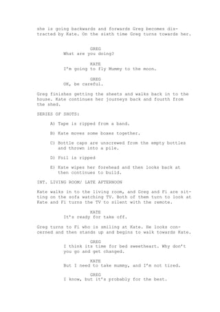 Rocket film script draft three | PAGES
