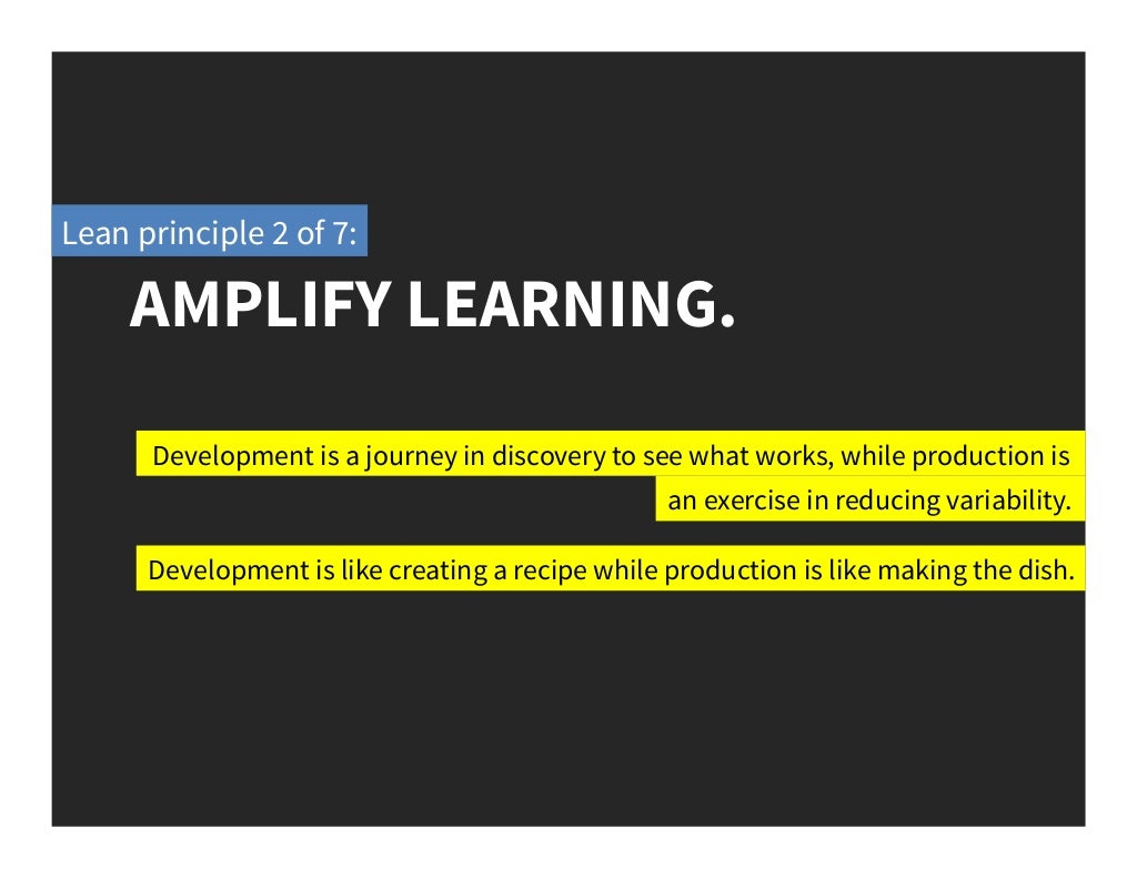 AMPLIFY LEARNING. Development is a
