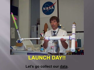 LAUNCH DAY!!
Let’s go collect our data.
 