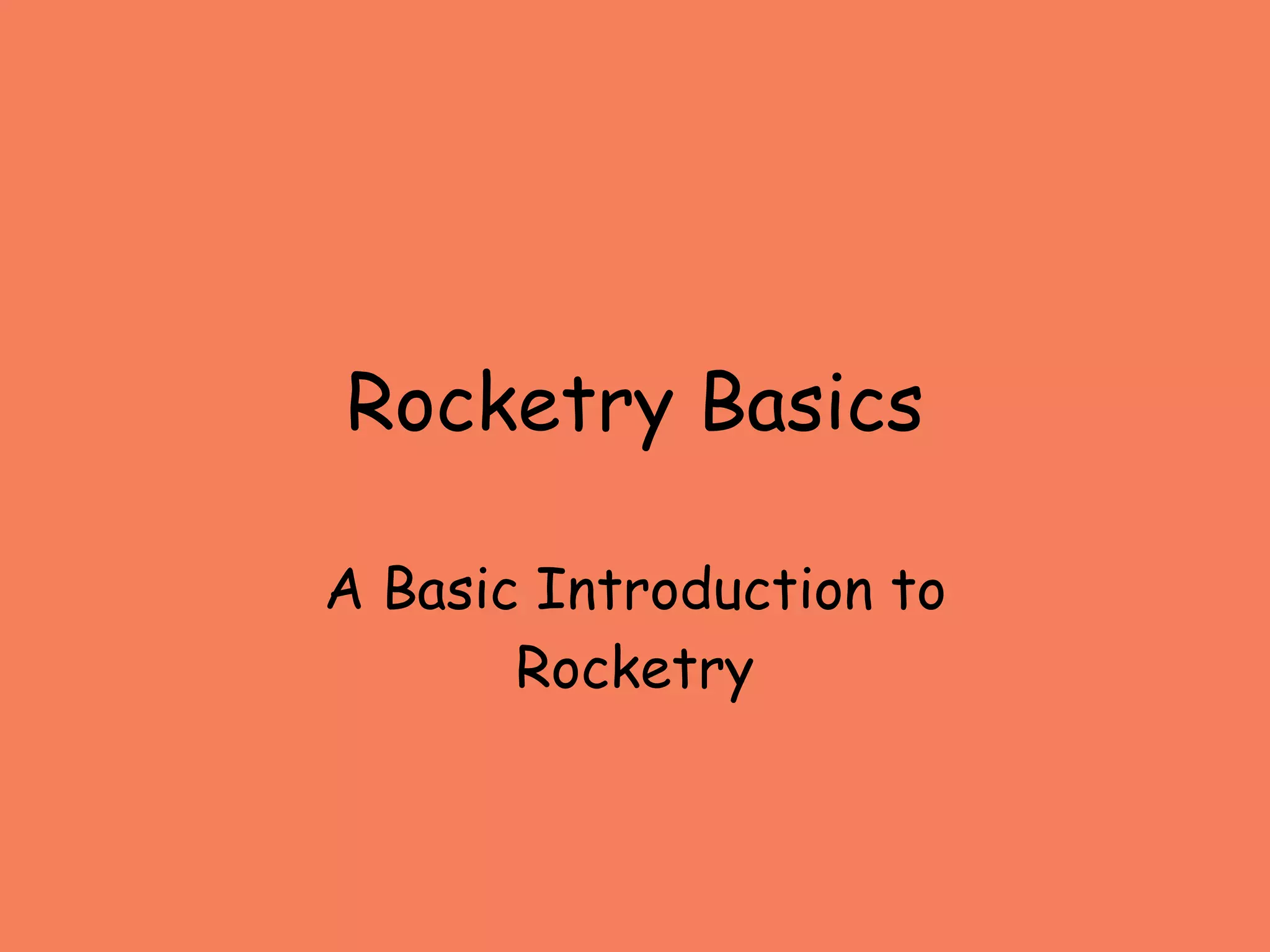 Rocketry Basics | PPT