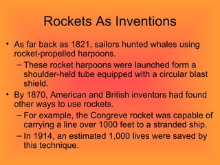 Rockets A Brief History Timeline | PPT | Physics | Science