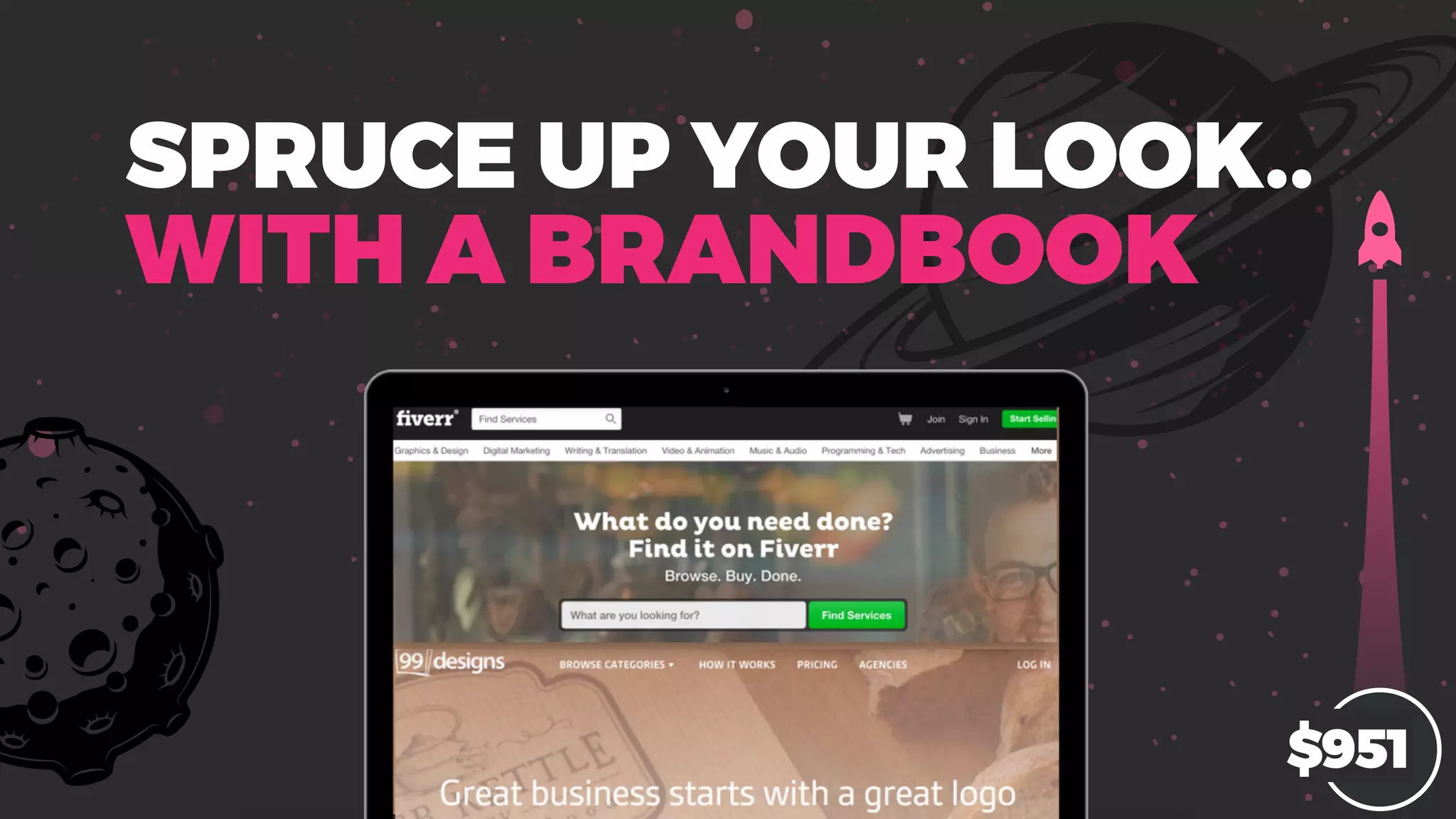 SPRUCE UP YOUR LOOK..
WITH A BRANDBOOK
$951
 