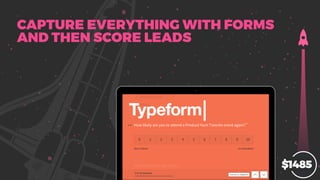 CAPTURE EVERYTHING WITH FORMS
AND THEN SCORE LEADS
$1485
 