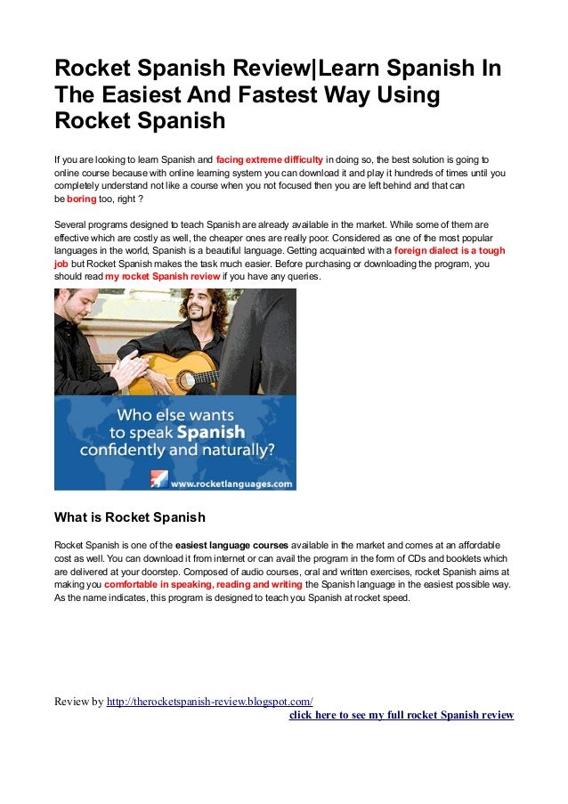 Rocket spanish rocket spanish review