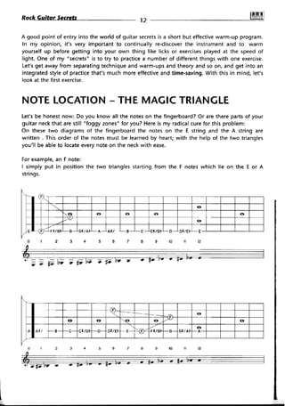 Rock guitar secrets