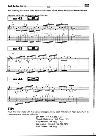 Rock guitar secrets