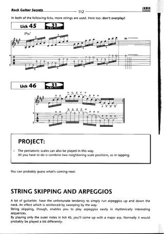 Rock guitar secrets
