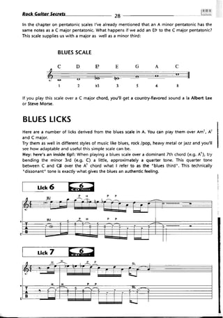 Rock guitar secrets