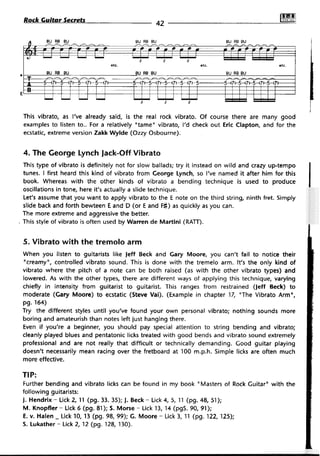 Rock guitar secrets