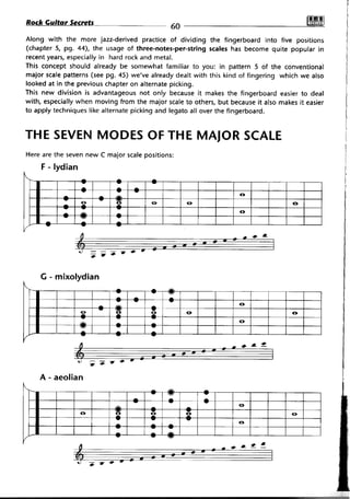 Rock guitar secrets