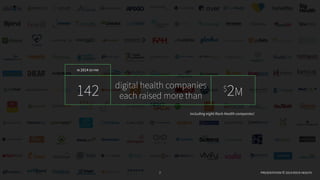 PRESENTATION © 2014 ROCK HEALTHPRESENTATION © 2014 ROCK HEALTHPRESENTATION © 2014 ROCK HEALTH7
146 digital health companies
each raised more than
$
2M
IN 2014 SO FAR
including eight Rock Health companies!
 