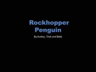 Rockhopper
 Penguin
 By Audrey ,Trick and Bella
 