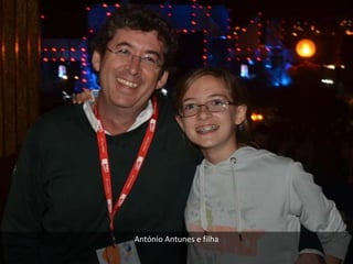 António Antunes e filha
 