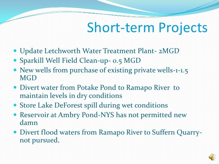 Rockland county water sah