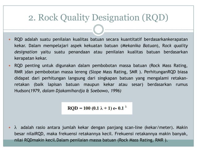 Rock mass classification system | PDF