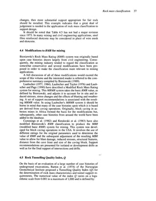 Rock mass rating | PDF
