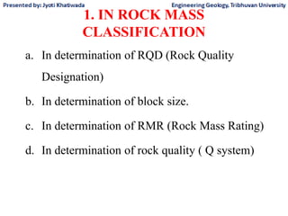 Rock mechanics for engineering geology (part 2) | PPTX