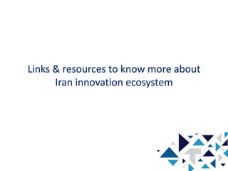 Rock my Ecosystem - Iran innovation ecosystem | PPT