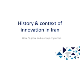 Rock my Ecosystem - Iran innovation ecosystem | PPT