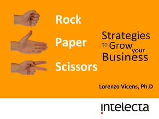 Rock  Lorenzo Vicens, Ph.D  Paper  Scissors  Strategies Business Grow to  your  