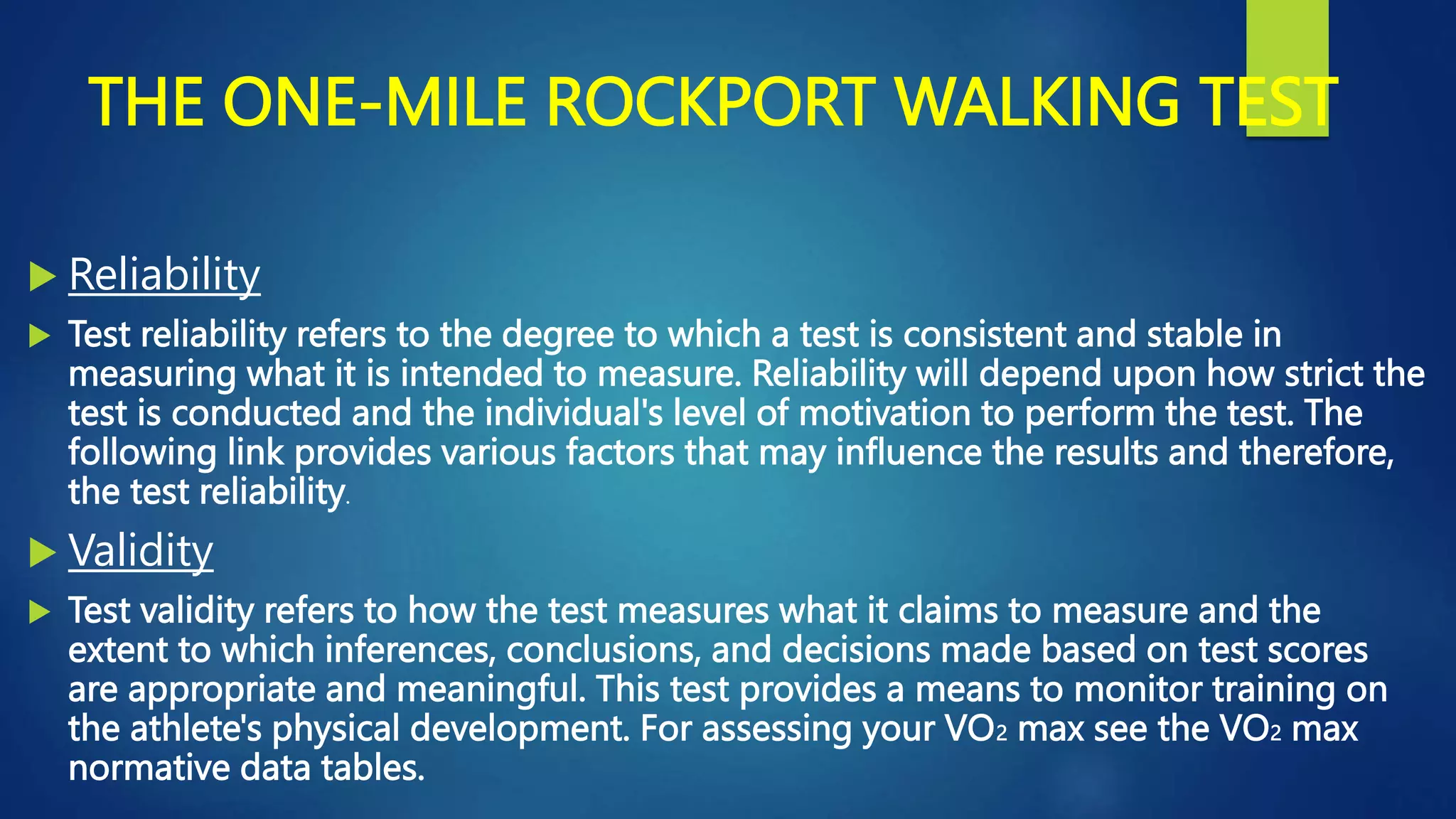 Rockport One mile test.pptx