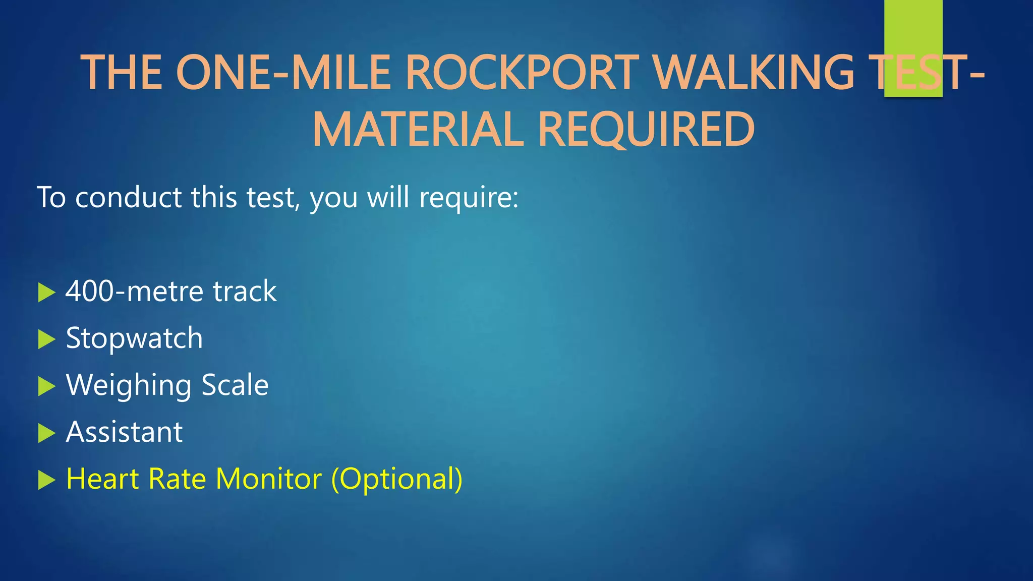 Rockport One mile test.pptx