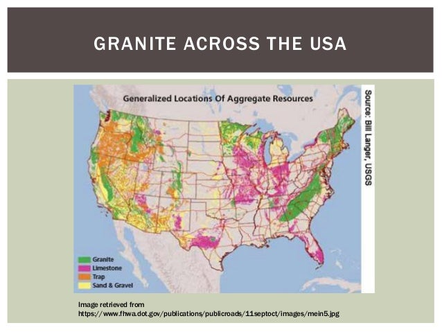 Where is granite found