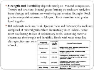 Strong Vs Weak Rocks Comprehensive Understanding of Index Properties and Selection Criteria ...