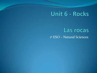 1º ESO – Natural Sciences
 