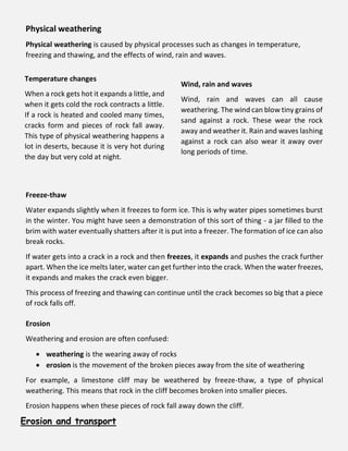 Weathering Notes.pdf Rocks.pdf