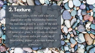 ROCKS and minerals of science into the report | PDF