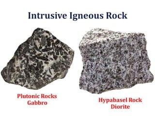 Plutonic Rocks
Gabbro Hypabasel Rock
Diorite
 