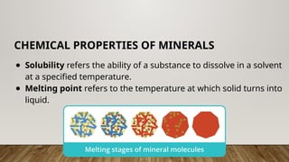 Solubility Rocks Types of rocks and the how it was made and form | PPTX
