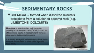 Precipitated Rocks ROCKS hdbhdjdsnjdsjhshdbndjdjddjndndndnd | PPTX