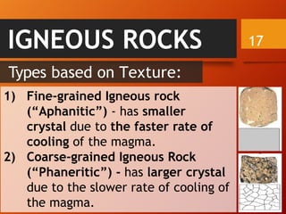 classification of rocks_grade 11 earth and life sci.pptx