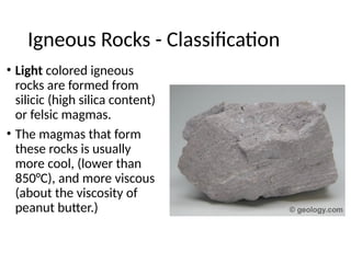 Viscous Rocks Rocks and rock types or classification.pptx