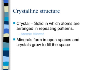 Rocks And Minerals Lecture | PPT