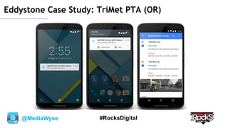 @MediaWyse #RocksDigital
Eddystone Case Study: TriMet PTA (OR)
 